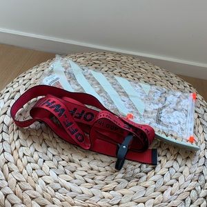 Authentic OFF-WHITE Red Industrial Belt DEADSTOCK